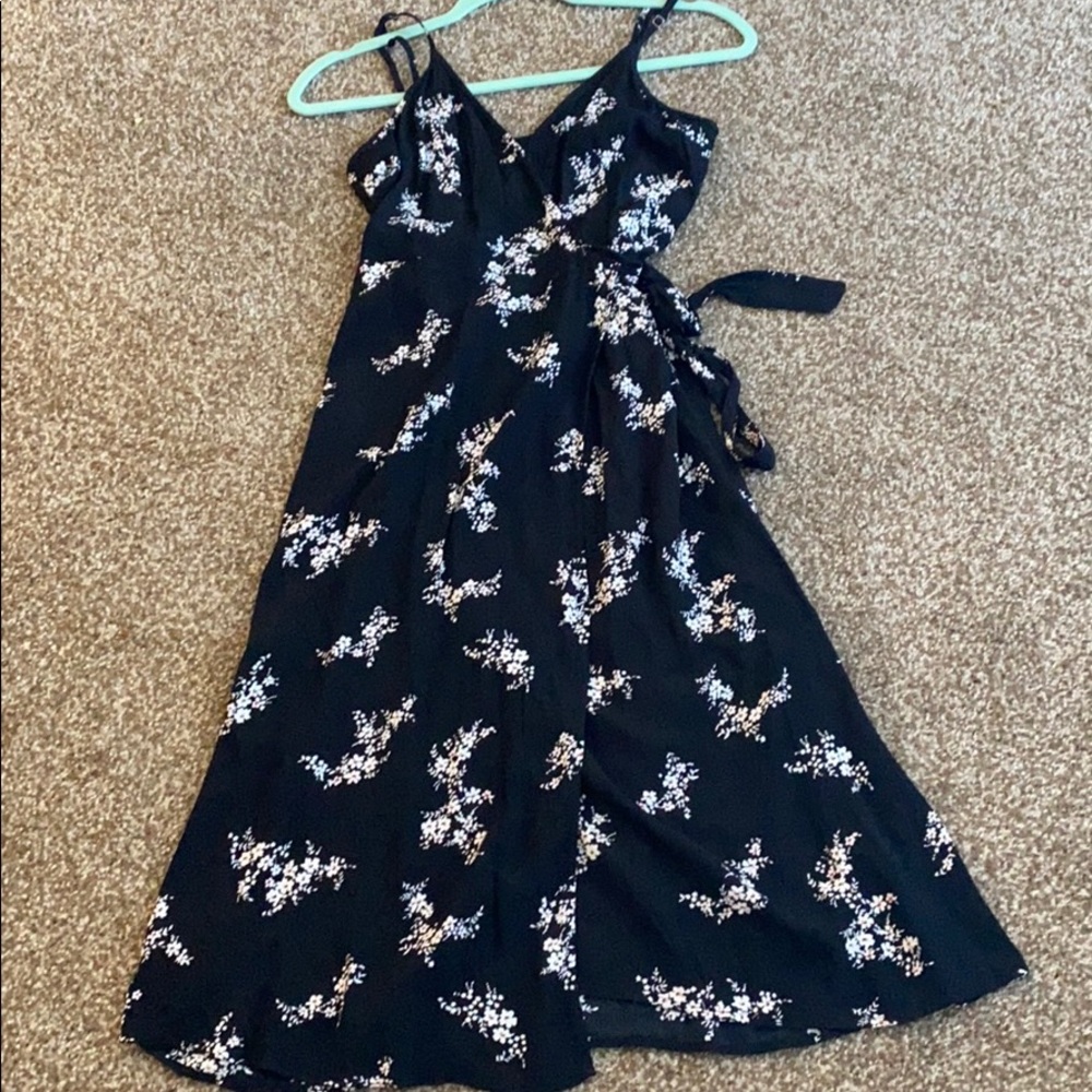 Midi wrap dress